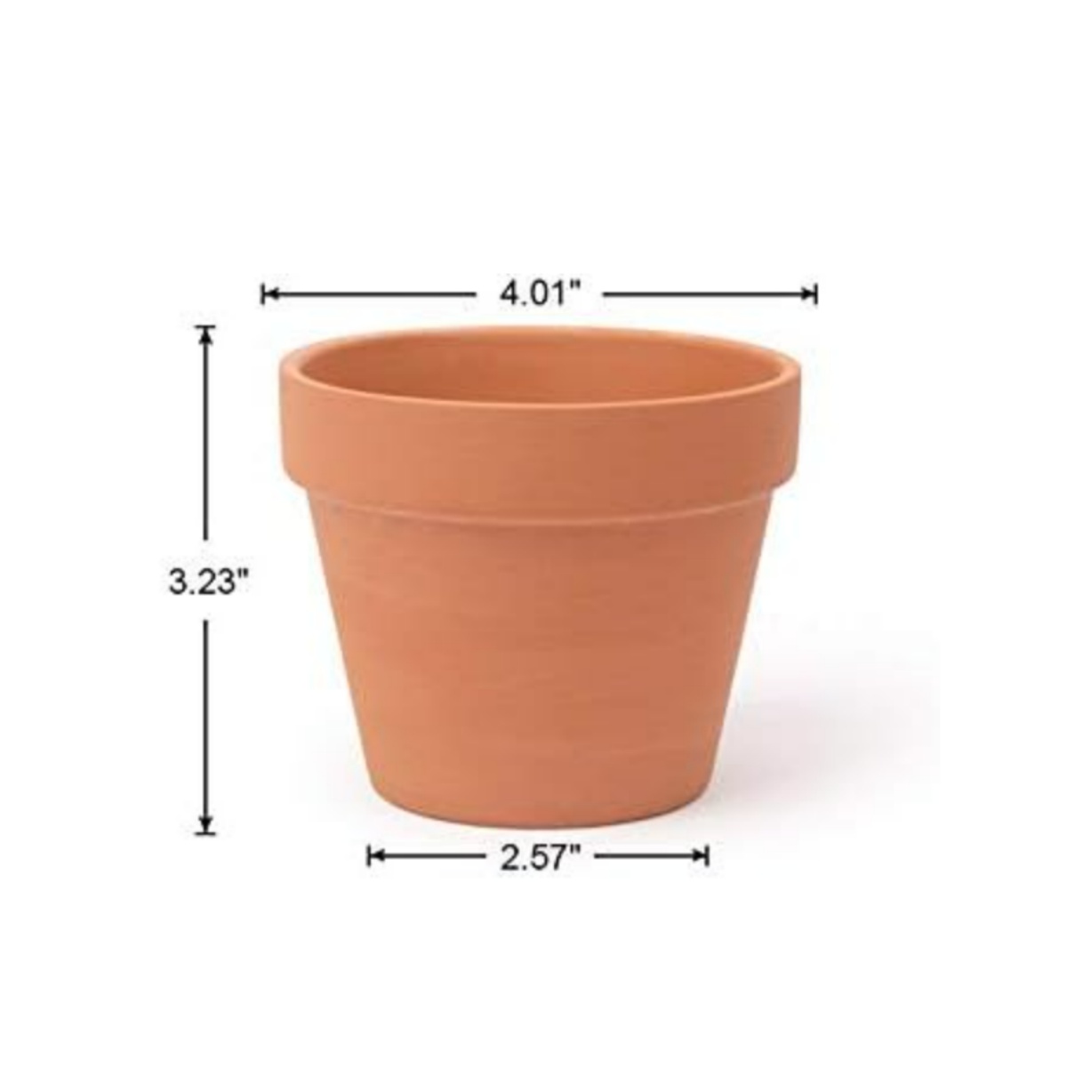 6pcs 4 inch Terracotta Pots Fl - Cactus Mix Pot recension och pris