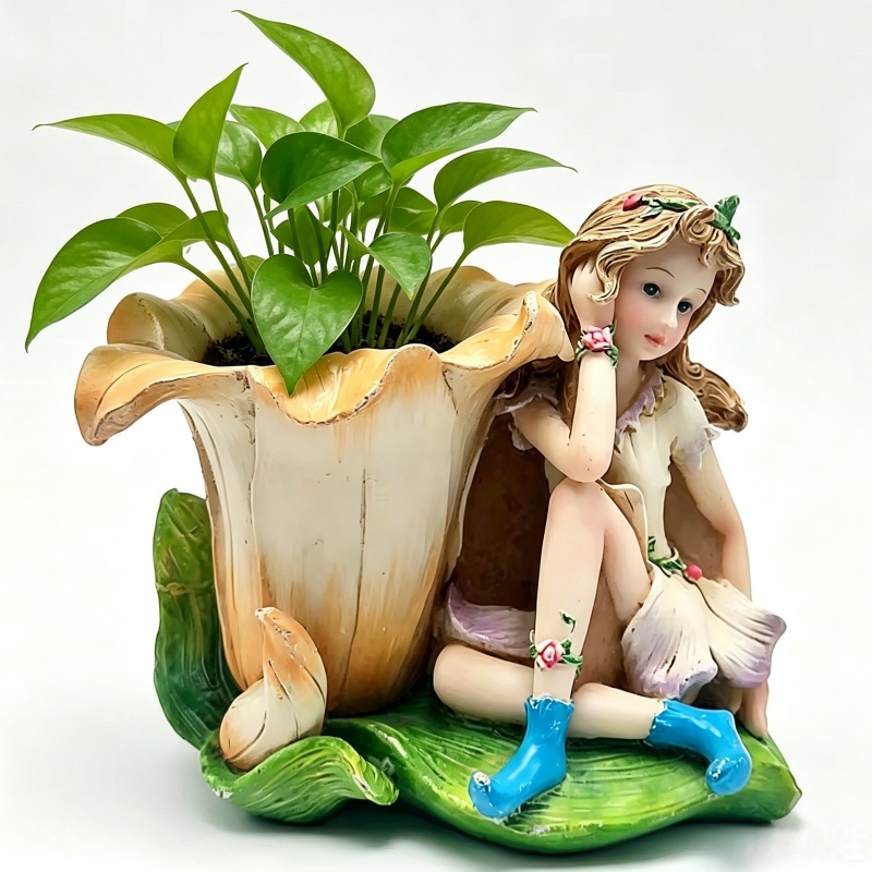 Flower Fairy Vase Cactus Silic - Cactus Mix Pot recension och pris