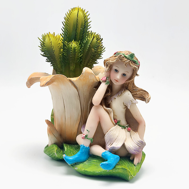 Flower Fairy Vase Cactus Silic - Cactus Mix Pot recension och pris