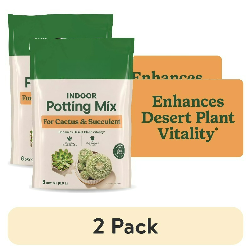(2 pack)  Indoor Potting Mix f - Cactus Mix Pot recension och pris