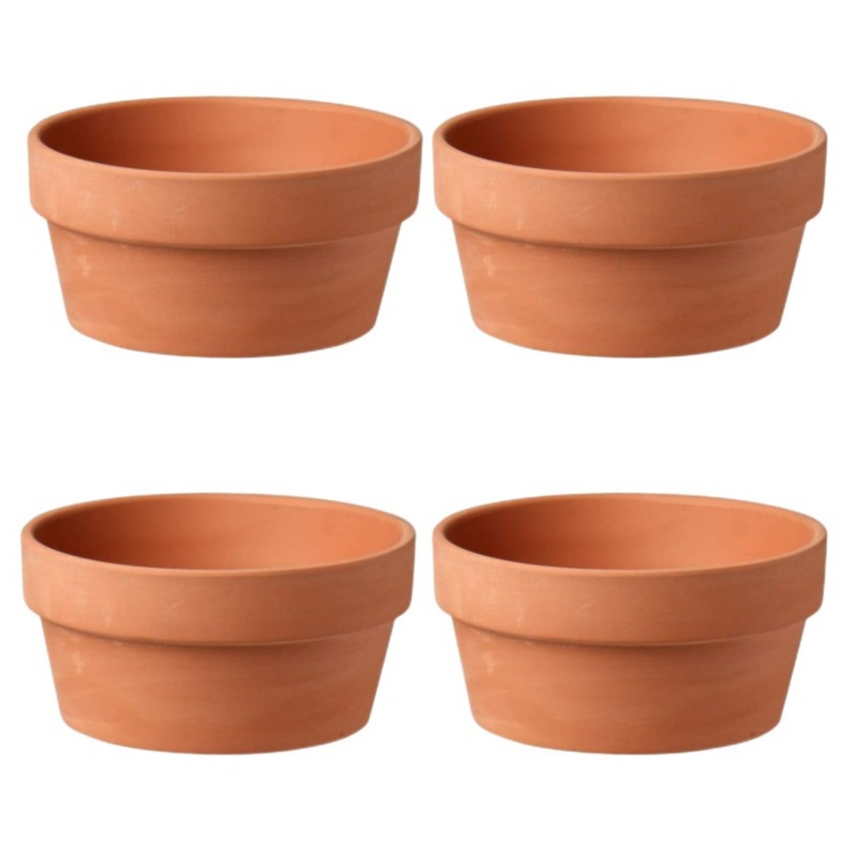 6 PCS Terracotta Buld Pots 3.5 - Cactus Mix Pot recension och pris