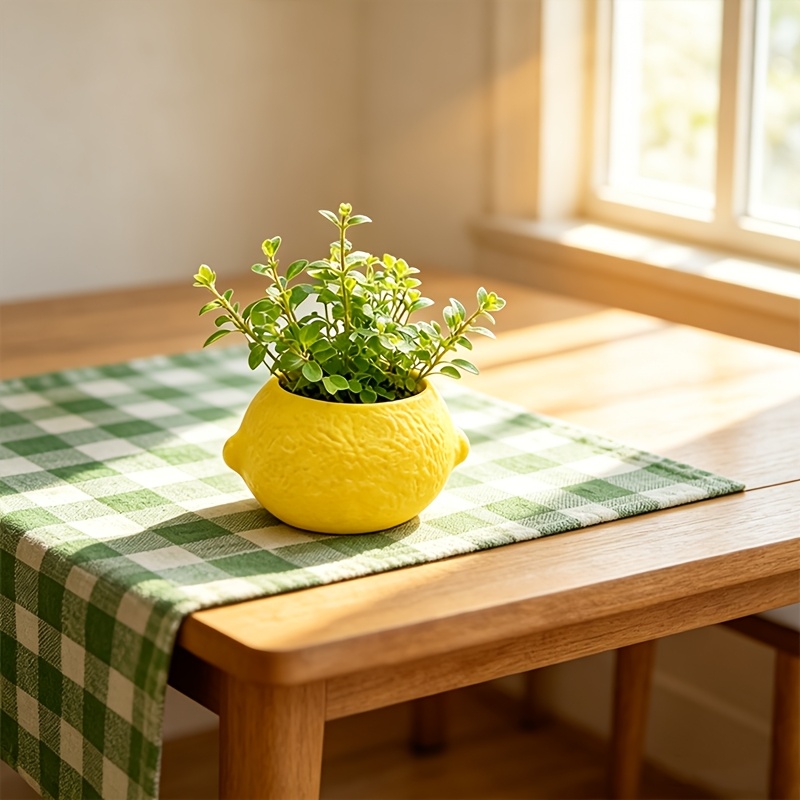 Lemon Shape Decorative Planter - Cactus Mix Pot recension och pris