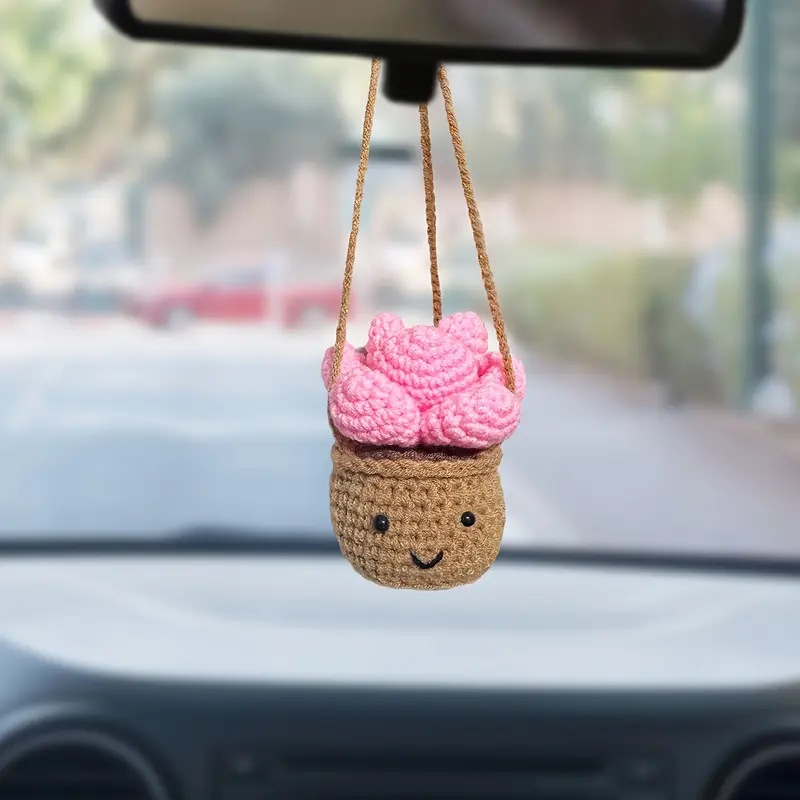 Crochet Cactus Fleshy Car Rear - Cactus Mix Pot recension och pris