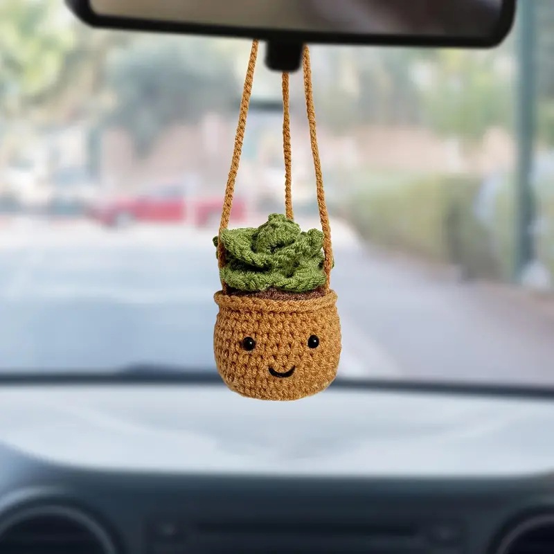 Crochet Cactus Fleshy Car Rear - Cactus Mix Pot recension och pris