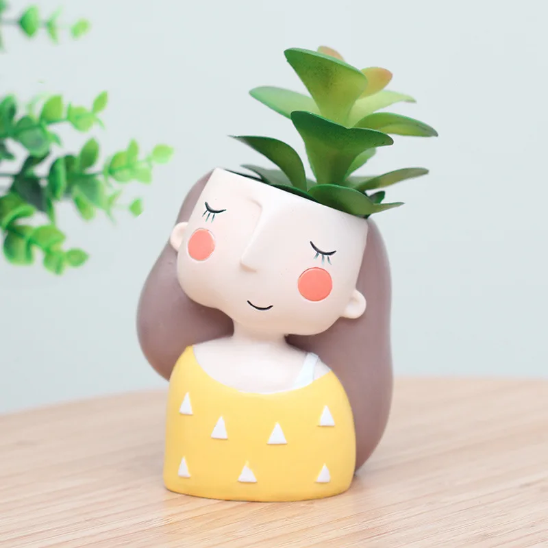 Lovely Girl Flower Pot for Suc - Cactus Mix Pot recension och pris