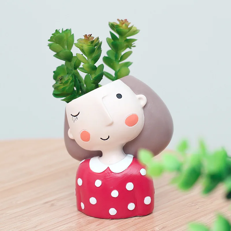 Lovely Girl Flower Pot for Suc - Cactus Mix Pot recension och pris