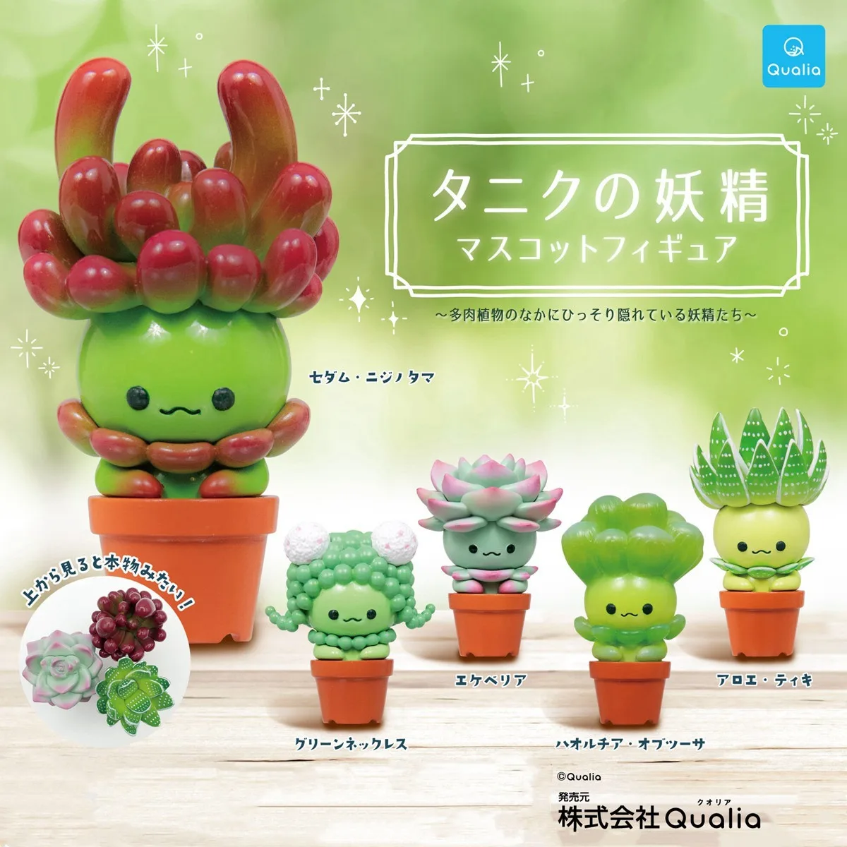 Original QUALIA Kawaii Gashapo - Cactus Mix Pot recension och pris